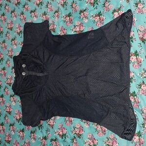 Ikinema Women Sheer Mesh Top Size Large